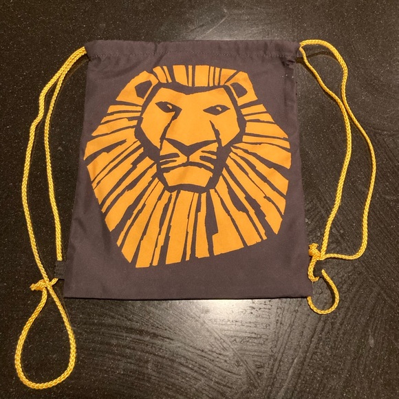 Disney The Lion King Broadway Musical Drawstring Backpack Disney Cinch Bag - Picture 3 of 3